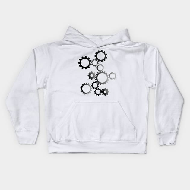 GEARS PATTERN. Kids Hoodie by RENAN1989